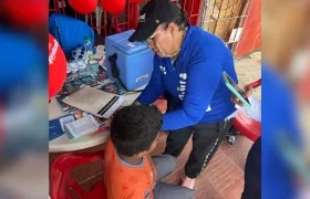 Jornada de vacunación en Barranquilla. 