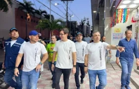 El secretario de Gobierno, Nelson Patrón Pérez, y Yesid Turbay, jefe de la Oficina para la Seguridad y Convivencia Ciudadana.