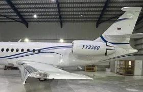 La aeronave confiscada.