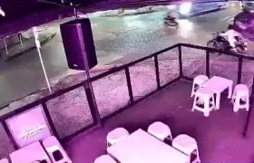 Momento en que ocurrió el accidente. 