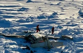 Avioneta accidentada en Alaska. 