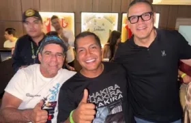 El Alcalde de Cúcuta, Jorge Acevedo, presenció el concierto de Shakira este jueves.