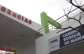 Camino Bosques de María a donde fue trasladado el menor.