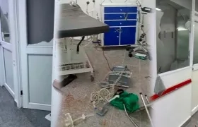 destrozos en el Camino La Manga.