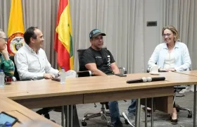 Reunión del Alcalde Alejandro Char con el Banco de la República.