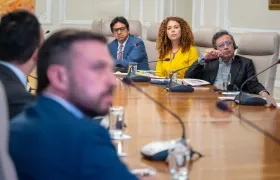 Imagen de la reunión en la Casa de Nariño.