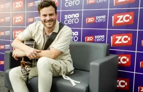 Gusi en la redacción de Zona Cero.