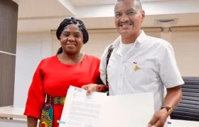 La Vicepresidente y Ministra de Igualdad, Francia Márquez, y Nelson Lemus. 