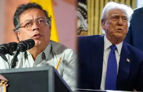 El Presidente Gustavo Petro y Donald Trump.