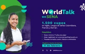 Promoción de ‘WorldTalk Sena’.