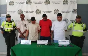 Capturados en el barrio Villa San Pedro.