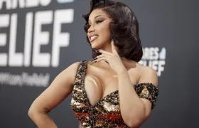 La cantante Cardi B en los Grammy.