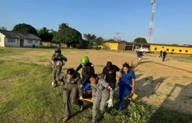 Traslado de indígena wayúu.