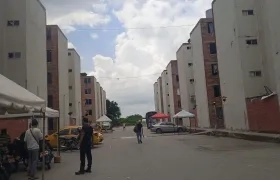 Aspecto del conjunto en Las Gardenias, Barranquilla. 