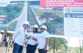 Gobernador Verano dando inicio a las obras.