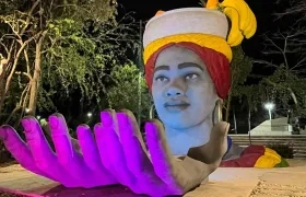'Palenque vive' cuenta con 8 metros de alto.