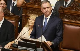 Yamandú Orsi en investidura como Presidente de Uruguay este sábado.