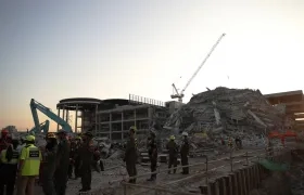 El edificio que colapsó en Bangkok.