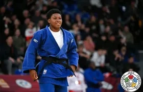 Brenda Olaya en el Grand Slam de judo en Tifilis.