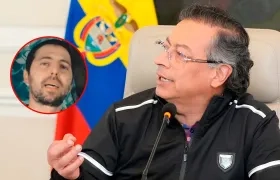 Elkana Bohbot y el Presidente Gustavo Petro.