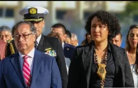 El Presidente Gustavo Petro y la senadora Isabel Zuleta.