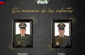 Los dos policías asesinados. 