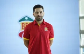Nelson 'Rolo' Flórez en la presentación del Barranquilla FC 2025.