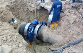 Arreglo de un tubo por parte de Triple A. 