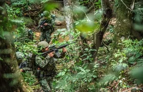 Tropas del Ejército en combates contra el Clan del Golfo
