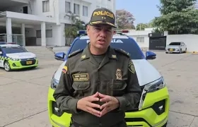 El coronel Edwin Urrego, comandante de la Policía Metropolitana de Barranquilla.
