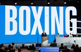 Aspecto de la sesión del COI en la que se admitió el boxeo para los Olímpicos de 2028.