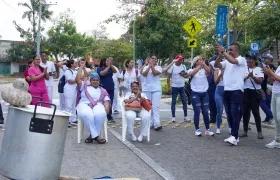 Trabajadores de la Sede de Alta Complejidad de la ESE UNA (antiguo Cari mental).