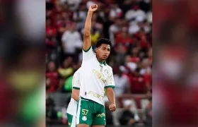 Luighi Hanri, delantero del Palmeiras sub-20.