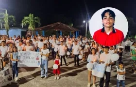 Juan David Sanguino / Marcha por su liberación.