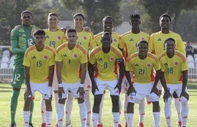 Selección Colombia sub-17 que debuta este viernes contra Chile. 