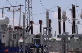 Subestación eléctrica. Imagen de referencia.