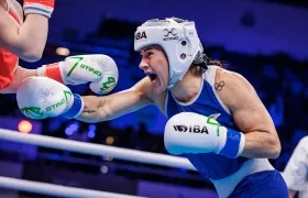 Yeni Arias, boxeadora olímpica de Colombia.