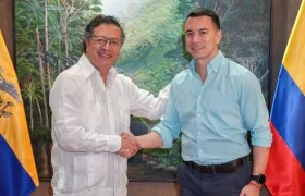 Gustavo Petro y Daniel Noboa.