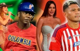 Shakira, Édgar Rentería, Sofía Vergara y Teófilo Gutiérrez.