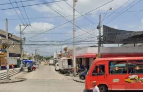 Aspecto de la carrera 13 con calle 109, sector donde está ubicado el negocio de tragamonedas. 