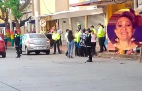 Notaria segunda de Barranquilla, Ana Dolores Meza Caballero, al momento de su captura.