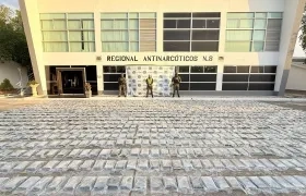 Cocaína incautada por la Policía en el puerto de Santa Marta. 