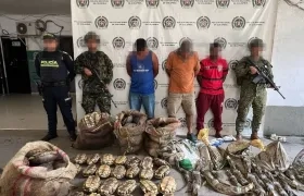 Capturados con animales silvestre. 