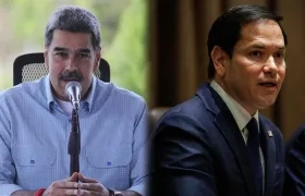 El Presidente de Venezuela, Nicolás Maduro, y el secretario de Estado de EE.UU., Marco Rubio.