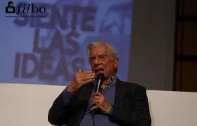 Mario Vargas Llosa estuvo en la Feria Internacional de Libro de Bogotá en 2018.