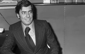 El escritor peruano Mario Vargas Llosa, en 1977. 