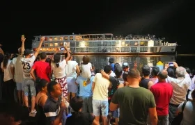 Crucero pasando por Mompox.