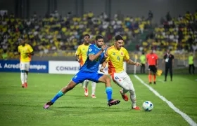 Santiago Londoño, delantero de la Selección Colombia.