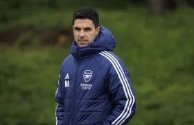 El español Mikel Arteta, entrenador del Arsenal de Inglaterra. 