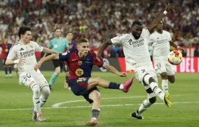 Antonio Rüdiger en acción de juego durante final de Copa del Rey.